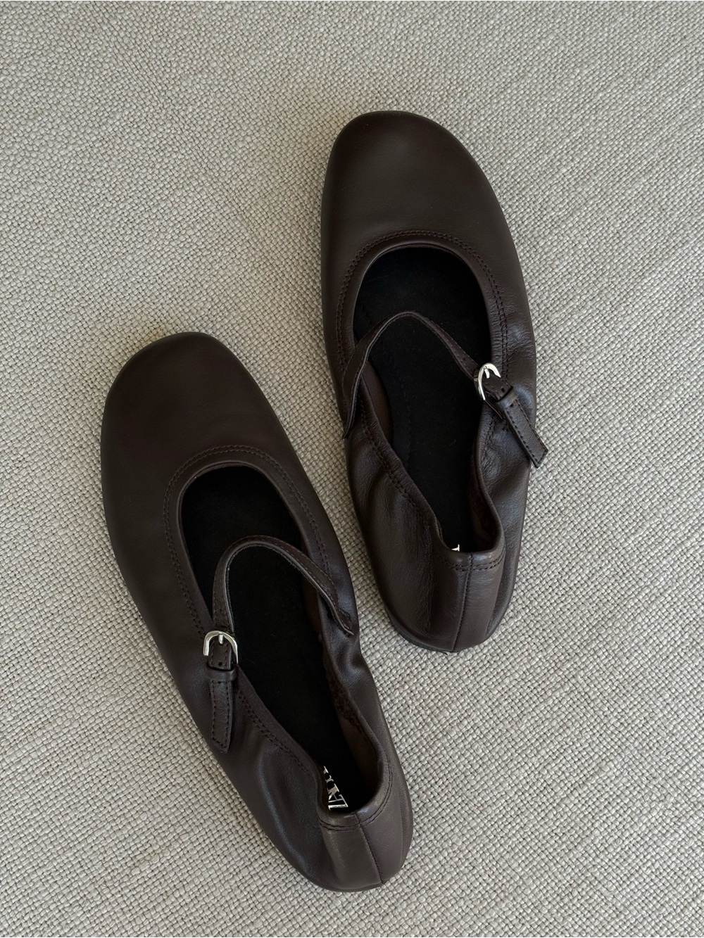 Zara Soft Sheep Leather Ballet Flats 8